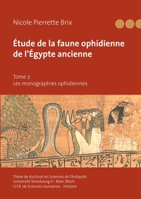 Etude de la faune ophidienne de l'Egypte ancienne
