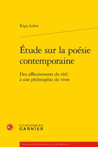 Etude sur la poésie contemporaine