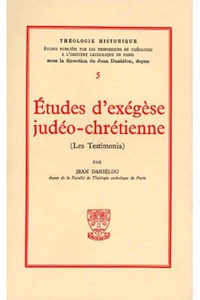 Etudes d'exégèse judéo-chrétienne