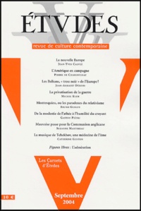 Jean-Yves Calvez - Etudes N° 3, Tome 401, Sept : .