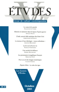 Etudes N° 4, Tome 403, Octobre 2005