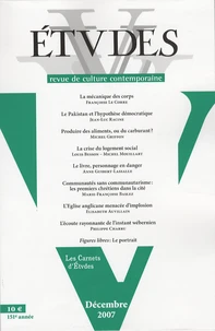Etudes N° 407/6, décembre 2007