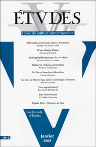 Etudes Tome 402, n°1 (4021), Janvier 2005
