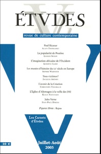 Pierre de Charentenay et Françoise Le Corre - Etudes Tome 403, N° 1-2, Ju : .
