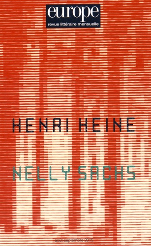 Jean-Baptiste Para - Europe N° 1036-1037, Août-septembre 2015 : Henri Heine, Nelly Sachs.