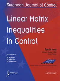 Linear Matrix Inequalities in Control
