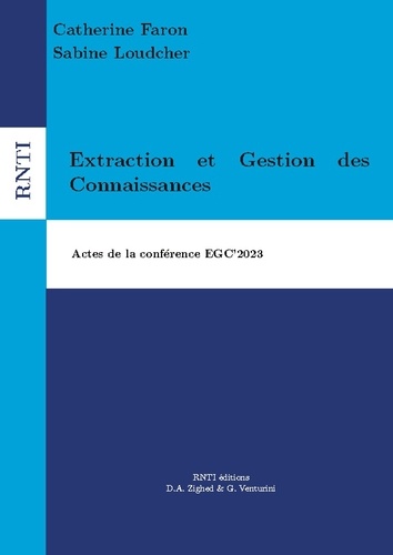 Extraction et Gestion des Connaissances. Actes de la conférence EGC'2023