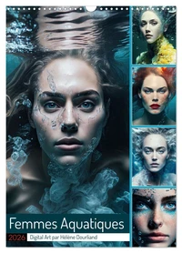 Femmes Aquatiques (Calendrier mural 2026 DIN A3 horizontal), CALVENDO calendrier mensuel