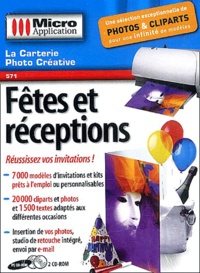  Micro Application - Fêtes et réceptions - 2 CD-ROM.