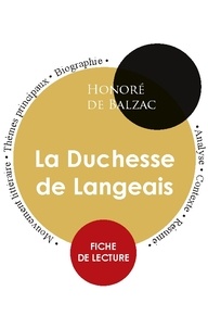Honoré de Balzac - Fiche de lecture La Duchesse de Langeais (Étude intégrale).