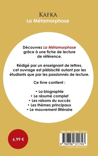 Fiche de lecture La Métamorphose (Etude intégrale)
