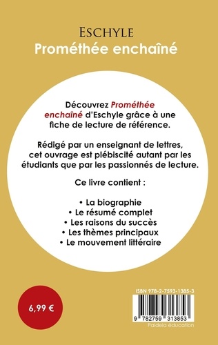 Fiche de lecture Prométhée enchaîné (Étude intégrale)