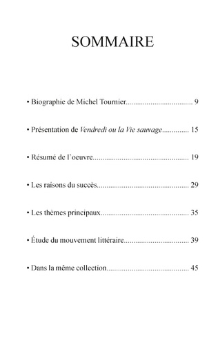 Fiche de lecture Vendredi ou la Vie sauvage de Michel Tournier (analyse littéraire de référence et résumé complet)