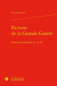 Fictions de la grande guerre