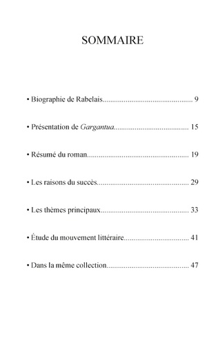 Gargantua de Rabelais (fiche de lecture et analyse complète de l'oeuvre)