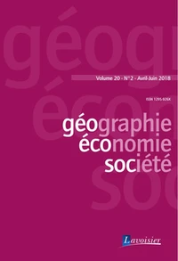 Géographie, économie, société Volume 20 N°1, Janvier- mars 2018