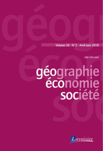  Anonyme - Géographie, économie, société Volume 20 N°1, Janvier- mars 2018 : .