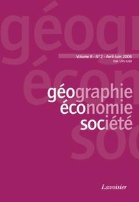  Tec & Doc - Géographie, économie, société Volume 8, N° 2, Avril-Juin 2006 : .