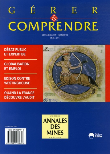 Pascal Lefebvre et Sébastien Damart - Gérer et comprendre N° 82, Décembre 2005 : .