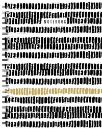 SODIS - Grand carnet à spirale Noir-blanc-or. Notebook