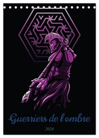 Guerriers de l'ombre (Calendrier de bureau 2026 DIN A5 horizontal), CALVENDO calendrier mensuel
