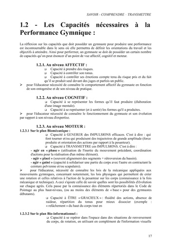 Gymnastique Sportive. Les clés pour savoir - comprendre - transmettre