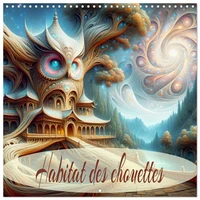 Habitat des chouettes (Calendrier mural carré 2026 30x30 cm) Calendrier double avec une page pour vos prises de notes
