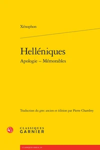 Helléniques apologie ; Mémorables