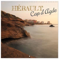 Hérault Cap d'Agde (Calendrier mural carré 2026 30x30 cm) Calendrier double avec une page pour vos prises de notes
