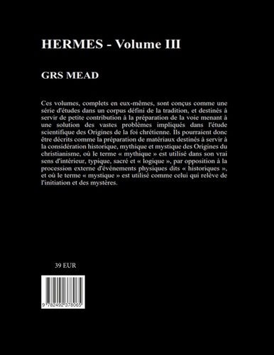 Volume III 3 Hermès. Volume III