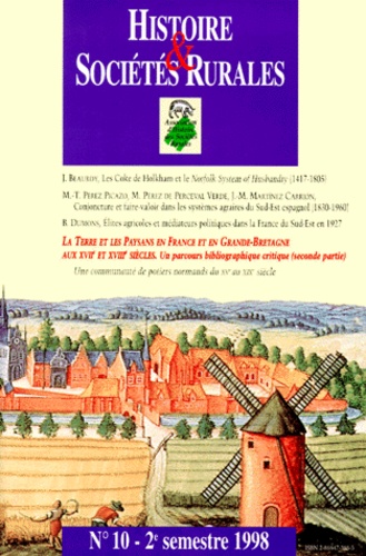  Pur - Histoire & Sociétés Rurales N° 10, 2e semestre 1 : Un parcours bibliographique critique - 2e partie.
