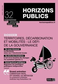 Jean-Michel Evin - Horizons publics N° 32, mars-avril 2023 : Territoires, décarbonation et mobilités : le défi de la gouvernance.