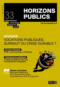 Giulia Reboa et Camille Andrieu - Horizons publics N°33, mai-juin 2023 : Vocations publiques, sursaut ou crise durable ?.