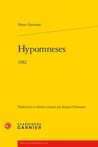 Henri Estienne - Hypomneses - 1582.
