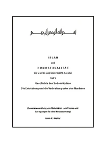 I S L A M und H O M O S E X U A L I T Ä T im Qur'ân und der Hadît-Literatur Teil 5