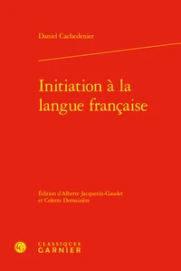 Initiation à la langue française