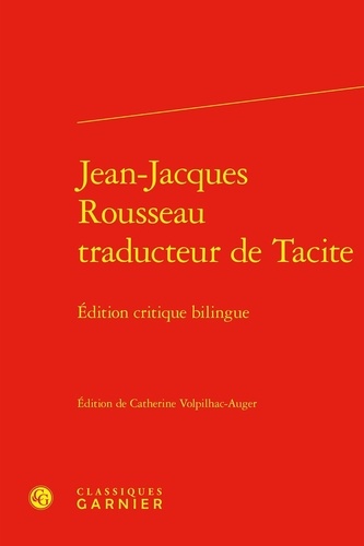 Jean-Jacques Rousseau traducteur de Tacite
