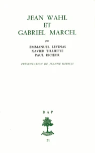 Jean Wahl et Gabriel Marcel