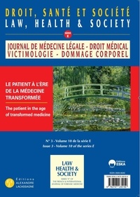  Eska - Journal de médecine légale Volume 10 N°3/2023 : Le patient à l'ère de la médecine transformée.