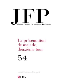 La présentation de malade, deuxième tour