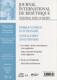 Ethique clinique et euthanasie