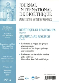 Bioéthique et recherches (2e partie)