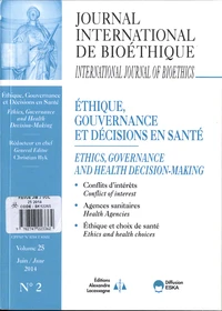 Ethique, gouvernance et décisions en santé