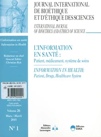 L'information en santé : patient, médicament, système de soins