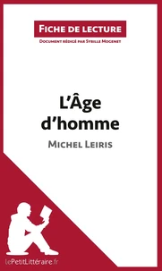 L'âge d'homme de mMchel Leiris