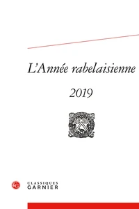 L'année Rabelaisienne N° 3, 2019