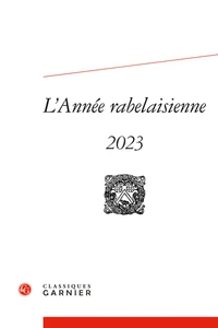 L'année Rabelaisienne N° 7, 2023