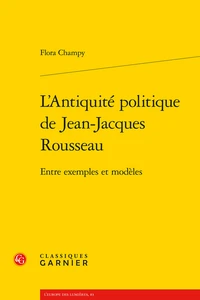 L'Antiquité politique de Jean-Jacques Rousseau