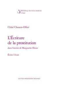 L'écriture de la prostitution dans l'oeuvre de Marguerite Duras
