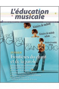  Beauchesne - L'éducation musicale N° 574 : Frontières du chant et de la parole.